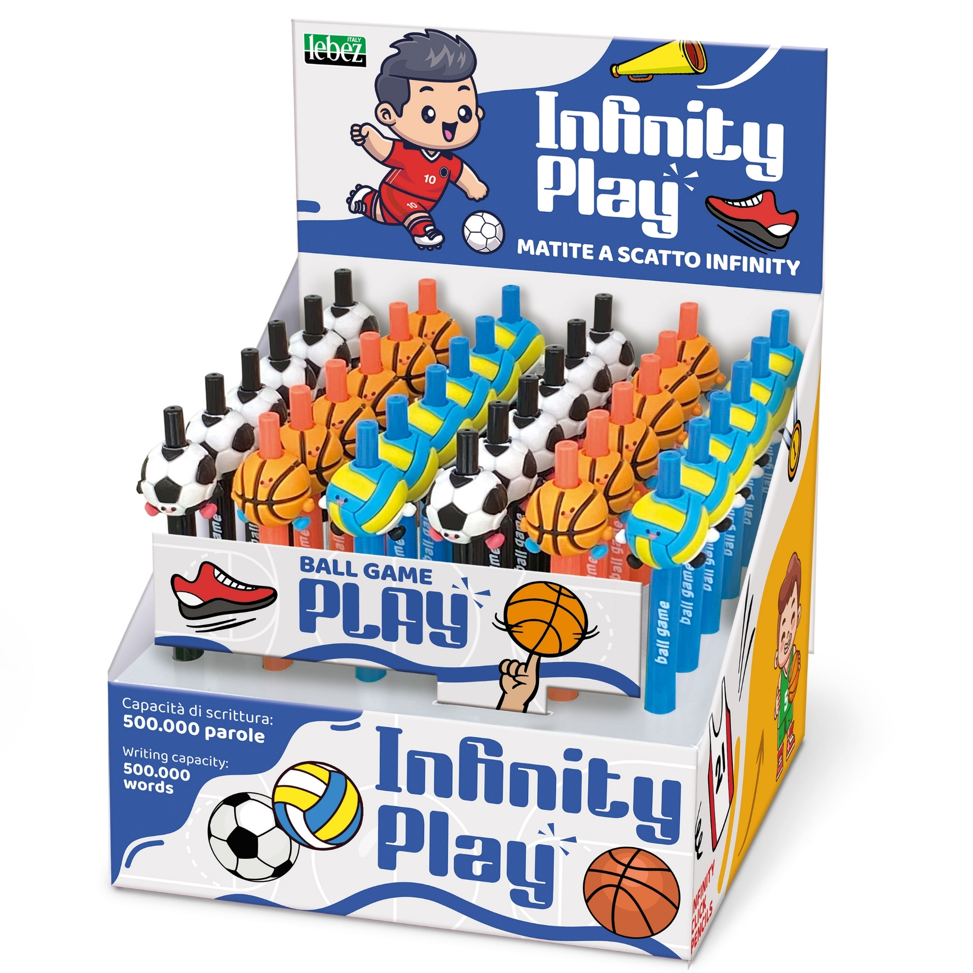 82312_Infinity-Play_ball-game Creion Infinity Play Ball Game cu snap, 3 modele (36 buc/display) - imagine 1