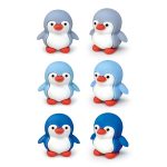 Ascutitoare de creion cu o gaura Arctic Friends din plastic moale, 3 culori (24 buc/display) - imagine 4