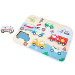 Puzzle din lemn – Vehicule de interventie - imagine 2
