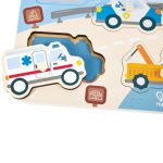 Puzzle din lemn – Vehicule de interventie - imagine 3