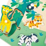 Puzzle din lemn – Animale salbatice - imagine 3