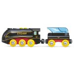 Jucarie – Tren cu aburi si fluie - imagine 2