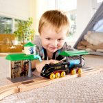 Jucarie – Tren cu aburi si fluie - imagine 4