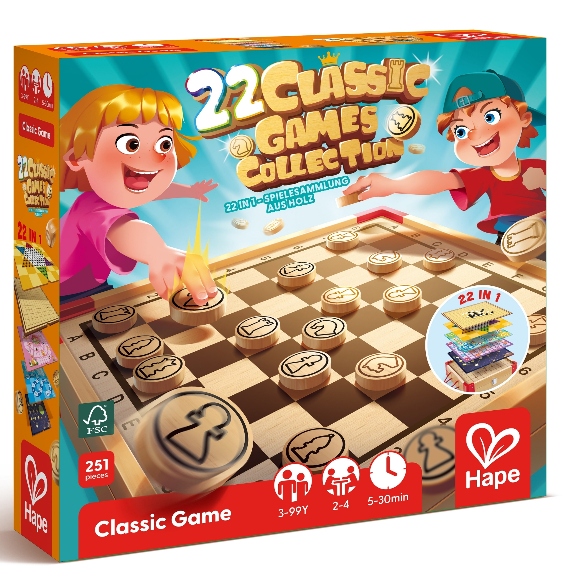 E4325_2 Set jocuri – 22 jocuri clasice - imagine 1