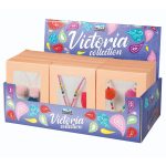 Colier cu margele, pompon si ciucure colorat - model asortat  (12 buc/display)